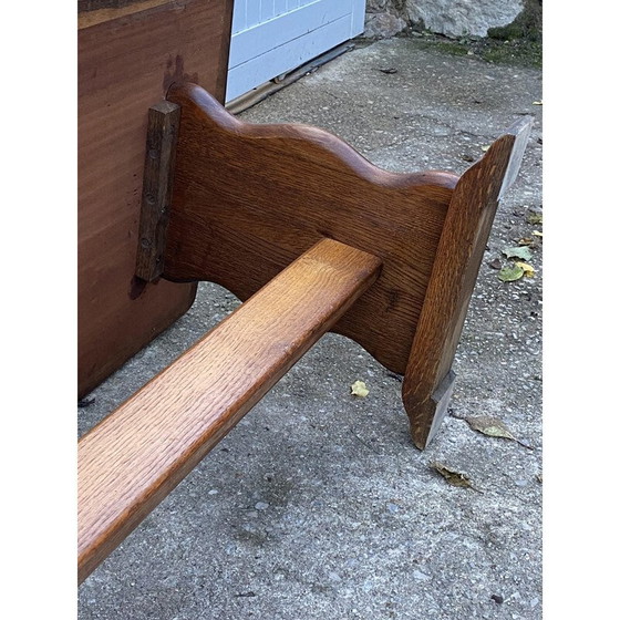 Image 1 of Table basse de ferme rustique en chêne, 1950