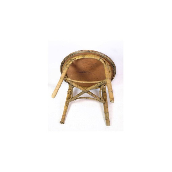 Image 1 of Table d'appoint vintage en bambou, 1970