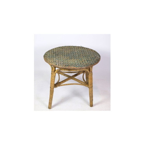 Image 1 of Table d'appoint vintage en bambou, 1970