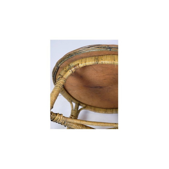 Image 1 of Table d'appoint vintage en bambou, 1970