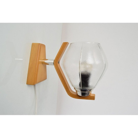 Image 1 of Lampe en verre vintage par Drevo Humpolec, Tchécoslovaquie 1960