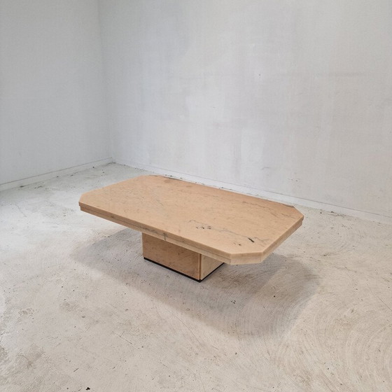 Image 1 of Table basse vintage en marbre, Italie 1980