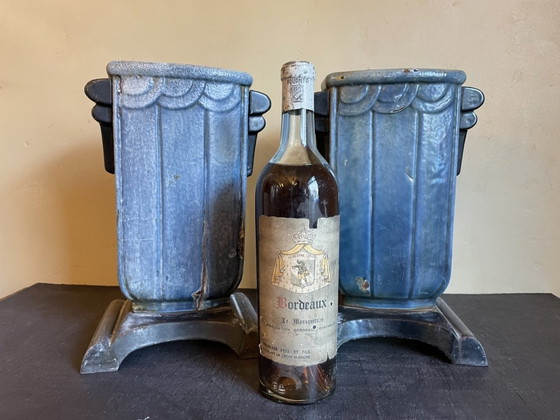 Image 1 of 2 X Vases de Jardin Art Déco Fonte Française