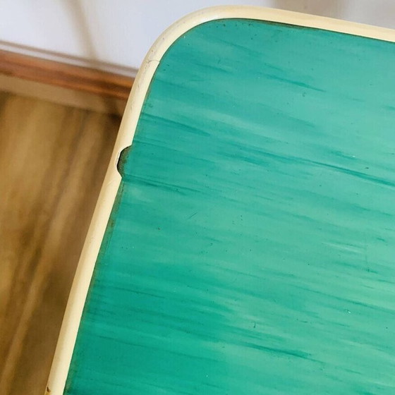 Image 1 of Ensemble de 4 tabourets vintage en bois et formica