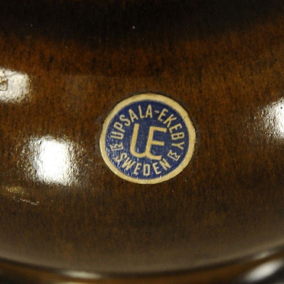 Image 1 of Vase vintage en grès "Moske" de Mari Simmulsson Upsala-Ekeby, Suède 1967