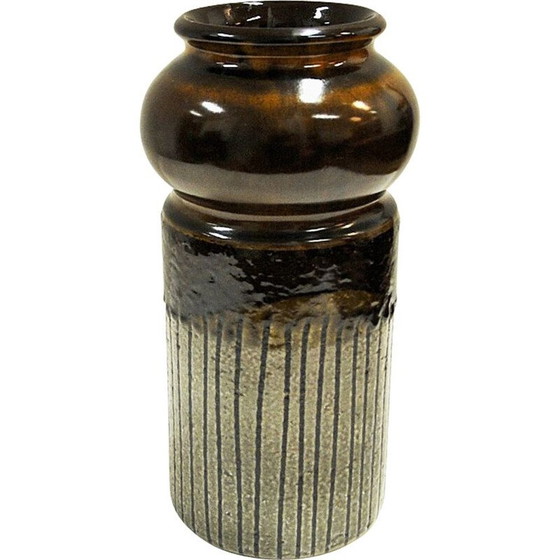 Image 1 of Vase vintage en grès "Moske" de Mari Simmulsson Upsala-Ekeby, Suède 1967