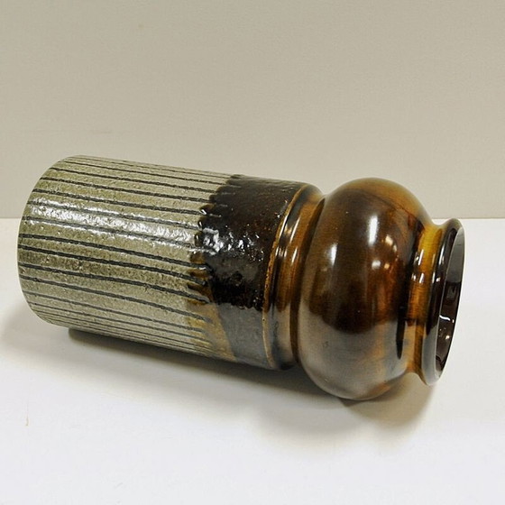 Image 1 of Vase vintage en grès "Moske" de Mari Simmulsson Upsala-Ekeby, Suède 1967