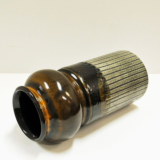 Image 1 of Vase vintage en grès "Moske" de Mari Simmulsson Upsala-Ekeby, Suède 1967
