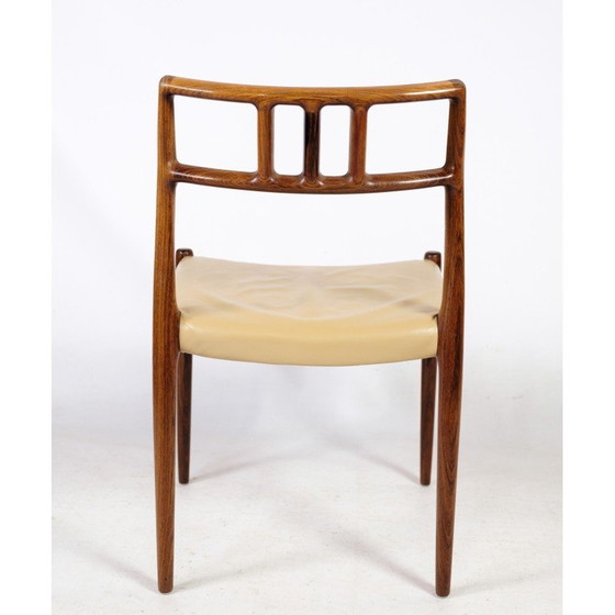 Image 1 of Ensemble de 6 chaises de salle à manger vintage en bois de rose modèle 79 par Niels O. Møller, 1960