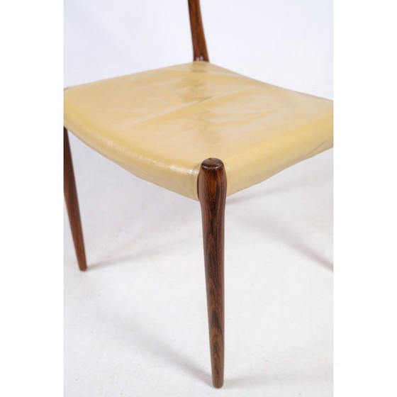 Image 1 of Ensemble de 6 chaises de salle à manger vintage en bois de rose modèle 79 par Niels O. Møller, 1960