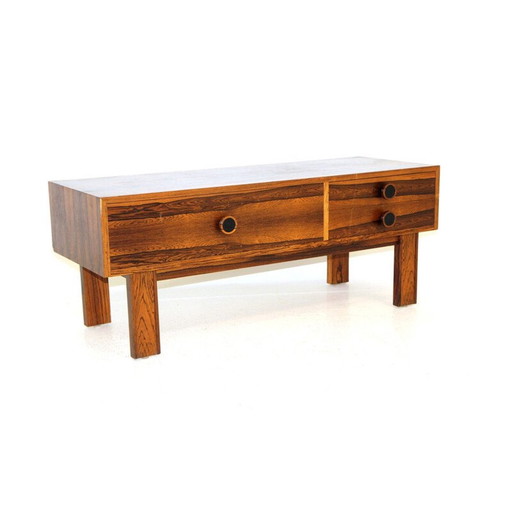 Console vintage en bois de rose, Suède 1960