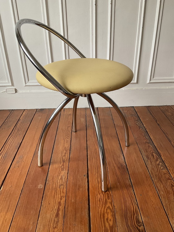 Image 1 of Chaise Pivotante Design En Chrome 