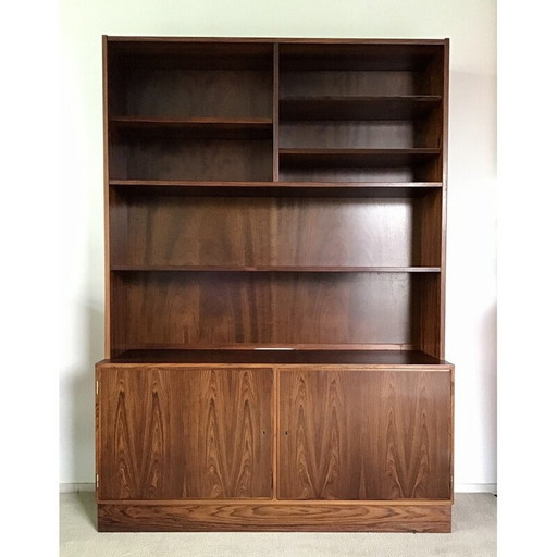 Bibliothèque vintage en bois de rose de Carlo Jensen, 1960