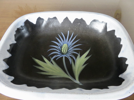 Image 1 of Ensemble de 2 Plats "Gabriel Fourmaintraux" en Céramique, France, 1950-1960