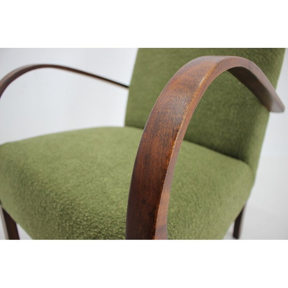 Image 1 of Paire de fauteuils Art déco vintage avec boucle, Tchécoslovaquie 1940