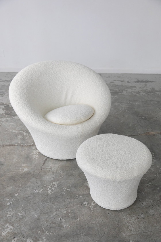 Image 1 of Fauteuil Mushroom Et Repose Pied Par Pierre Paulin Pour Artifort