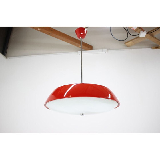 Image 1 of Lustre rouge Mid Century Napako, 1970