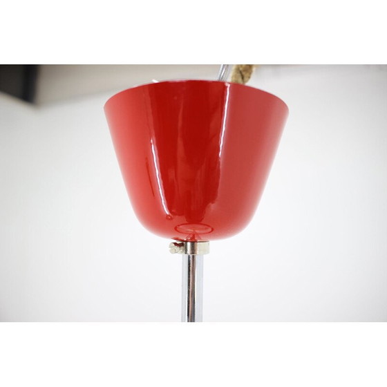 Image 1 of Lustre rouge Mid Century Napako, 1970