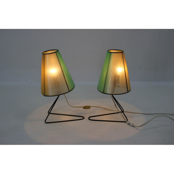 Image 1 of Ensemble de 2 lampes de table ou de chevet Mid Century 1960