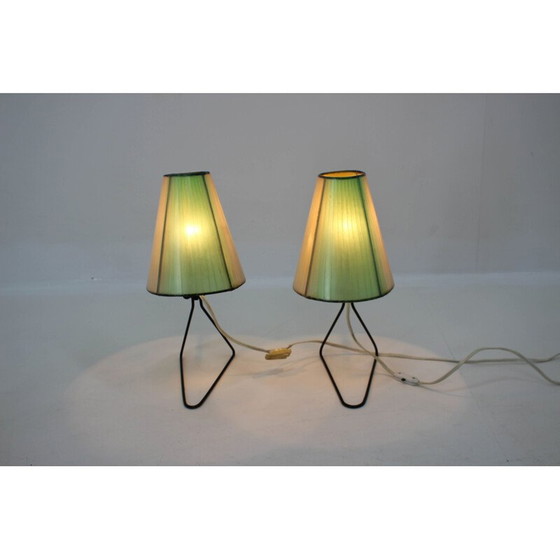 Image 1 of Ensemble de 2 lampes de table ou de chevet Mid Century 1960