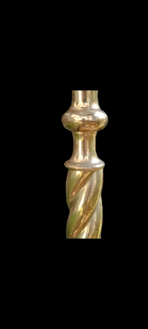 Lampadaire Bronze Vintage Italien 60