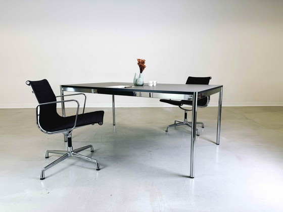 Image 1 of 59x USM Haller Table de salle à manger Bureau Table d'appoint Fenix gris