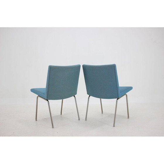 Image 1 of Ensemble de 4 chaises d'aéroport vintage par Hans J. Wegner pour A.P. Stolen, 1960