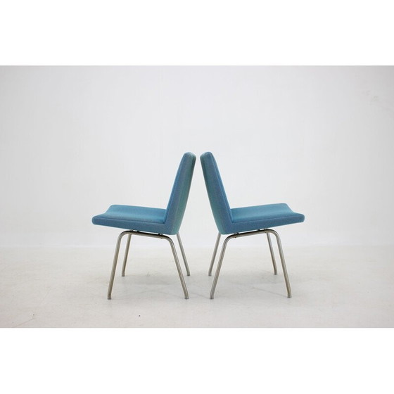 Image 1 of Ensemble de 4 chaises d'aéroport vintage par Hans J. Wegner pour A.P. Stolen, 1960