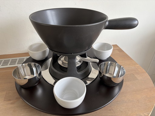 Alessi Mami Bourguignonne Set Stefano Giovannoni (pour fondue au fromage et à la viande)