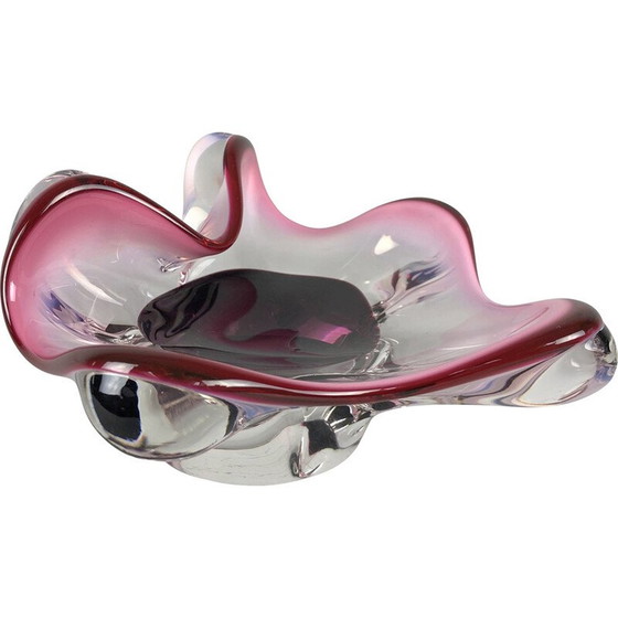 Image 1 of Bol en verre d'art vintage par Josef Hospodka pour Chribska Glassworks, 1960s