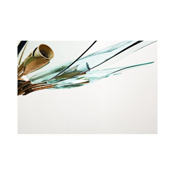 Image 1 of Lustre Dahlia modèle 1563A par Max Ingrand pour Fontana Arte, Italie 1950