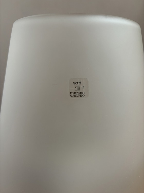 Image 1 of Verti Murano Vintage Mushroom Pink Double Lamp Lampe de table