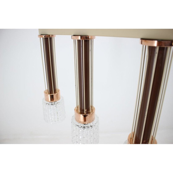 Image 1 of Lampe suspendue vintage à 3 lumières par Drukov, Tchécoslovaquie 1970