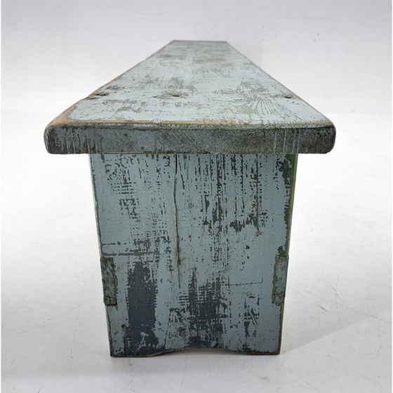 Image 1 of Banc industriel vintage en bois, Tchécoslovaquie 1950