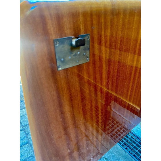 Image 1 of Buffet italien vintage en bois de rose et verre, 1960