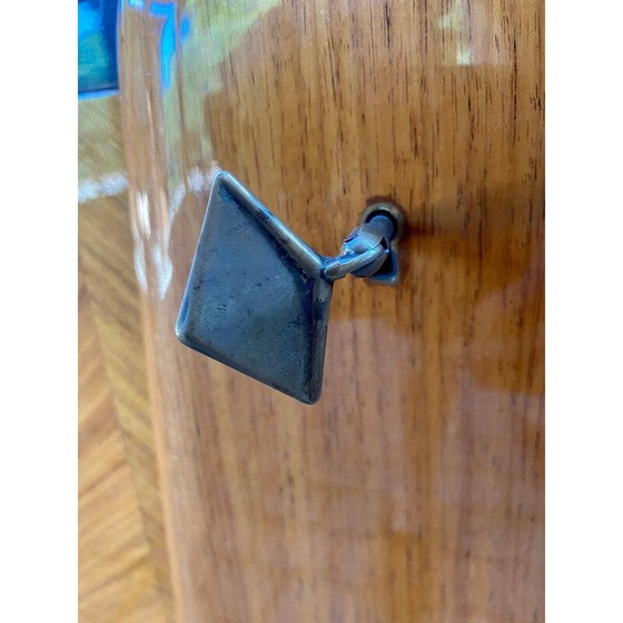 Image 1 of Buffet italien vintage en bois de rose et verre, 1960