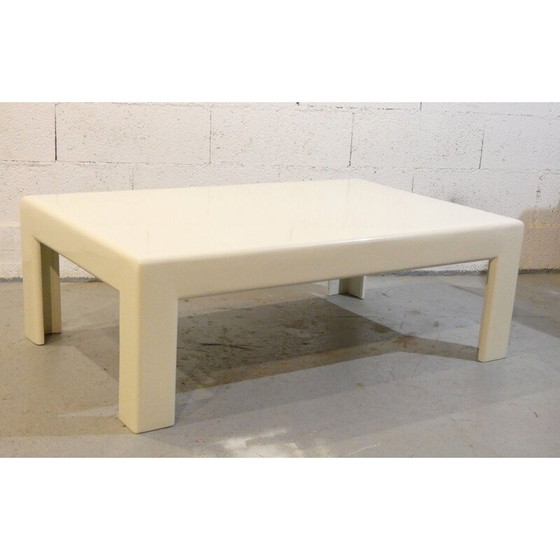 Image 1 of Table basse vintage en bois laqué