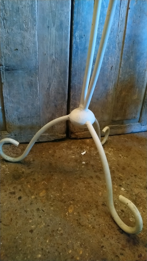 Image 1 of Valet de chambre vintage en métal et bois