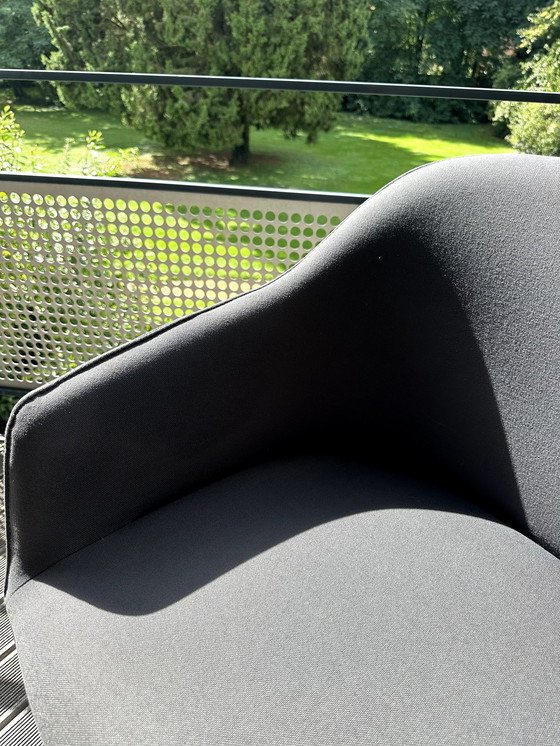 Image 1 of 8x Vitra Softshell Dining Room Meeting Chairs Anthracite