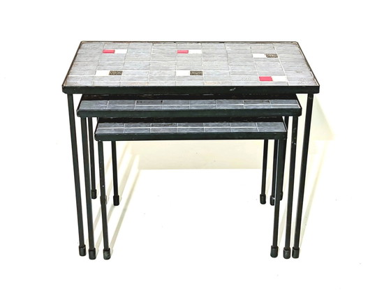 Image 1 of Tables d'appoint Mado Jolain 60s