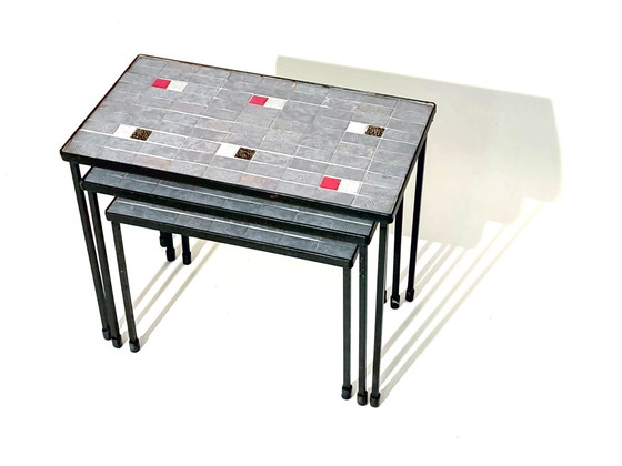 Image 1 of Tables d'appoint Mado Jolain 60s