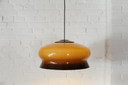 Lampe pendante vintage en plexiglas marron des années 70