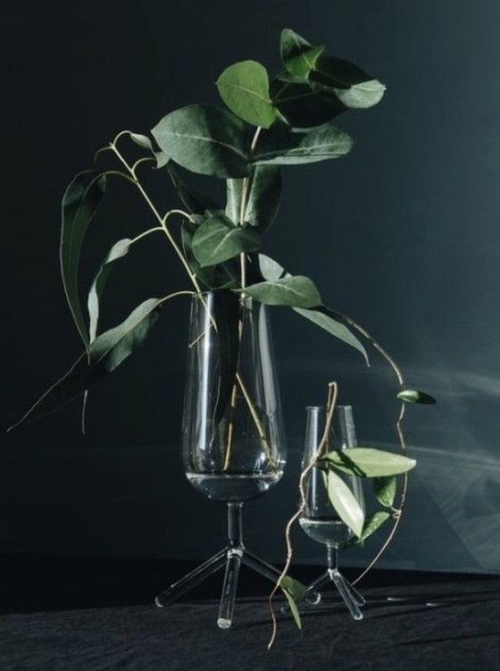 Image 1 of Maarten Baptist Set Tripod Vases Model Louise