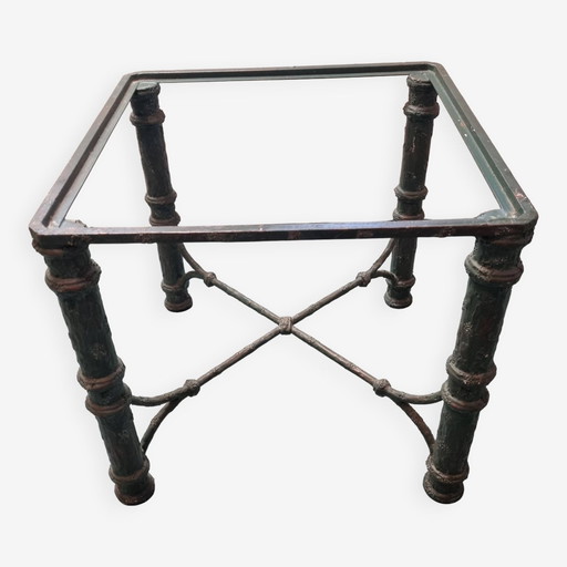 Table Basse Fonte & Verre