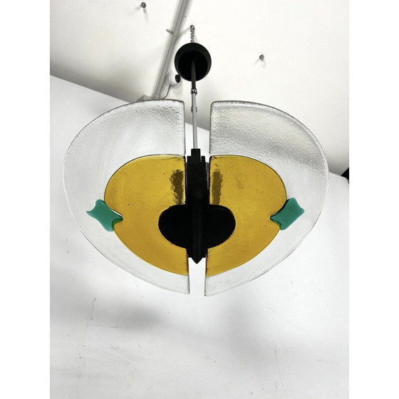 Image 1 of Lustre vintage en verre de Murano, Italie 1980