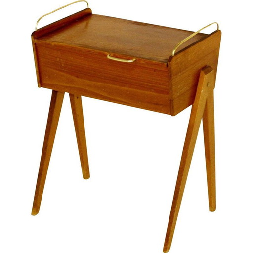 Ouvrier vintage en bois de hêtre Suède 1960