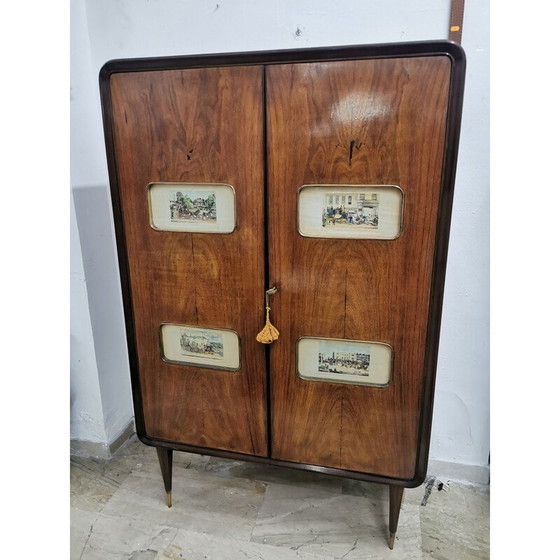 Image 1 of Meuble de bar vintage en bois, 1950