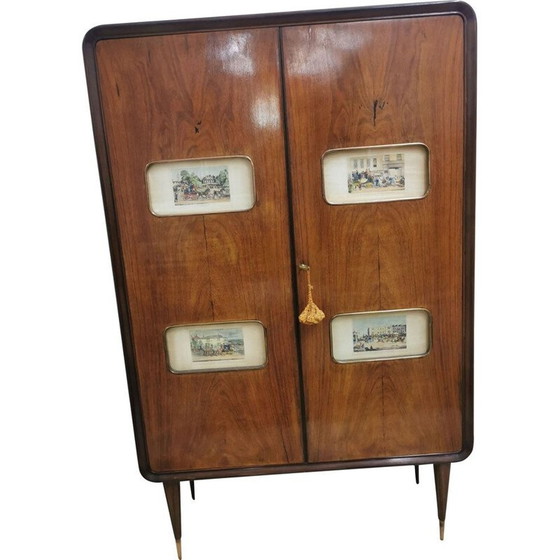 Image 1 of Meuble de bar vintage en bois, 1950