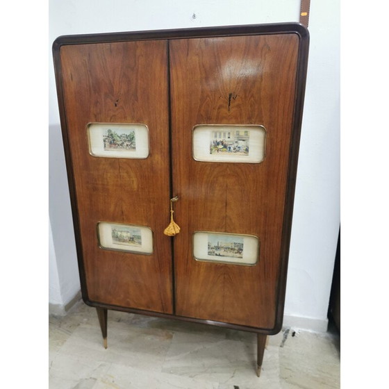 Image 1 of Meuble de bar vintage en bois, 1950