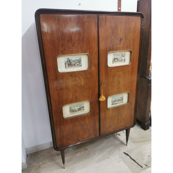 Image 1 of Meuble de bar vintage en bois, 1950
